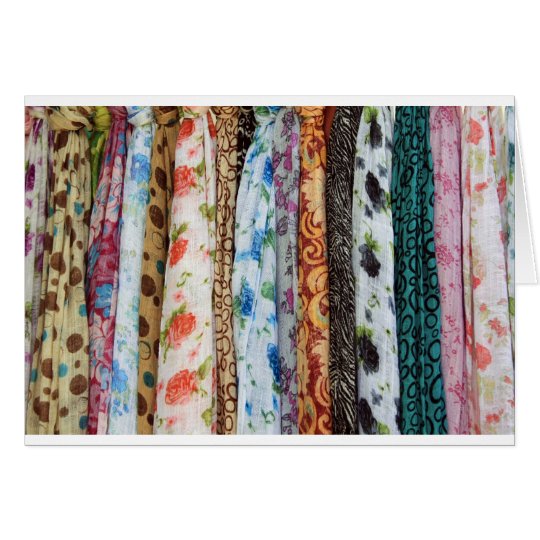 Colourful Scarf Pattern Card