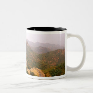 Colourful scenic at the great Wall of China in Two-Tone Coffee Mug