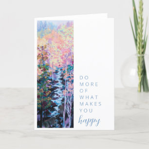 Colourful Scenic Do More Thank You Card