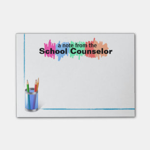 Colourful School Counsellor Post-it Notes