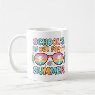 Colourful “School’s Out” Sunset Design Coffee Mug
