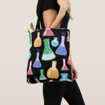 Colourful Science / Chemistry Pattern Tote Bag<br><div class="desc">This bag features our science pattern that stands out from the rest.  Buy this tote as a gift for any science lover,  teacher or for yourself!</div>