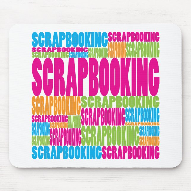 Colourful Scrapbooking Mouse Mat (Front)