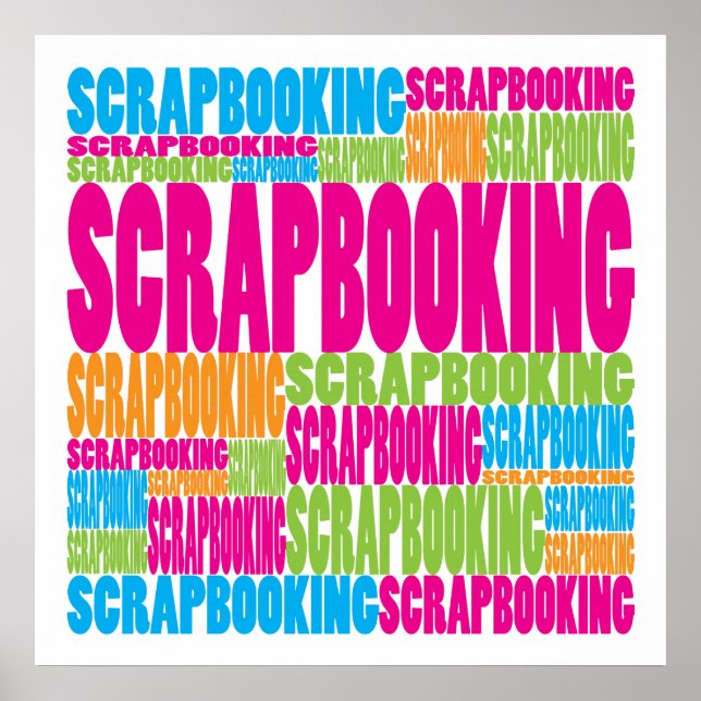 Colourful Scrapbooking Poster (Front)