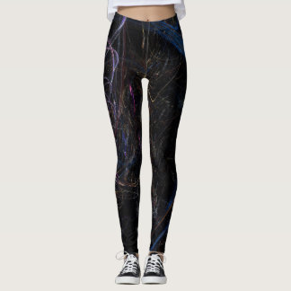 Colourful scribble leggings