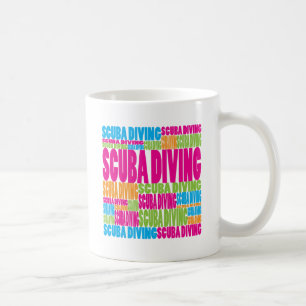 Colourful Scuba Diving Coffee Mug