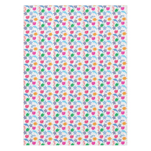 Colourful Sea Animals Illustration Pattern Tablecloth