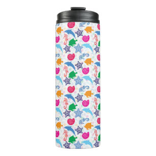 Colourful Sea Animals Illustration Pattern Thermal Tumbler