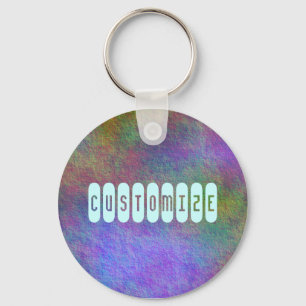 Colourful Sea Bed I - Template Key Ring