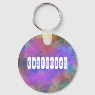 Colourful Sea Bed IV - Template Key Ring