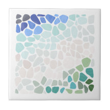 Colourful Sea Glass Ceramic Tile