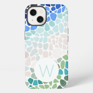 Colourful Sea Glass Monogram iPhone / iPad case
