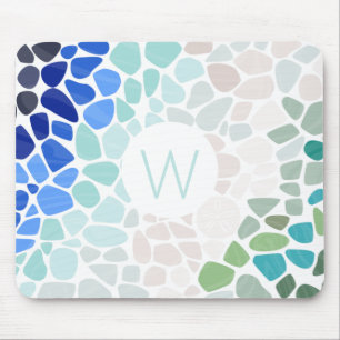 Colourful Sea Glass  Mouse Mat