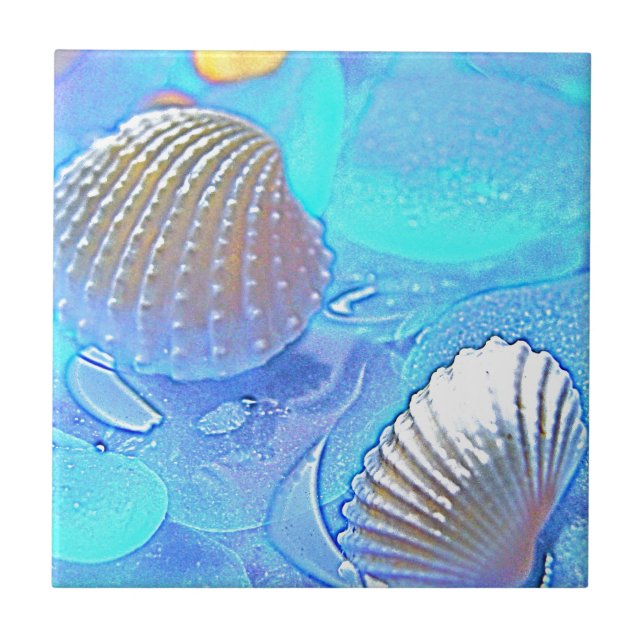 Colourful Sea Glass Tile (Front)