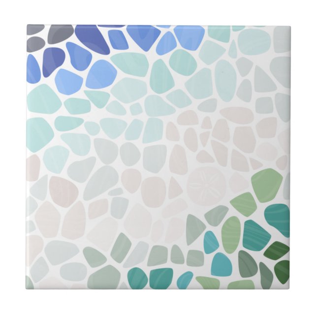 Colourful Sea Glass Tile (Front)