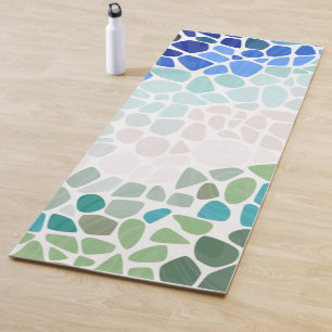 Colourful Sea Glass Yoga Mat