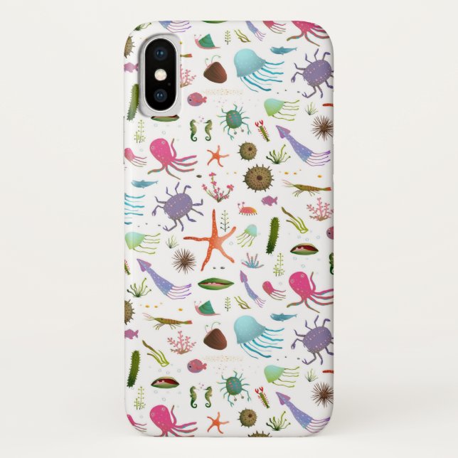 Colourful Sea Life Case-Mate iPhone Case (Back)