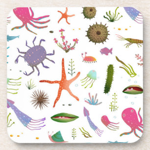 Colourful Sea Life Coaster