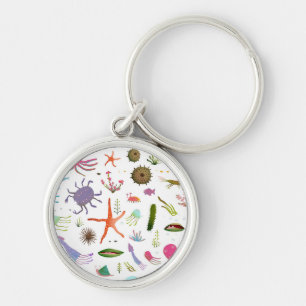 Colourful Sea Life Key Ring