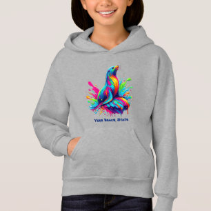 Colourful Sea Lion Splash-