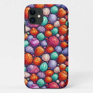 Colourful sea shells iPhone 11 case
