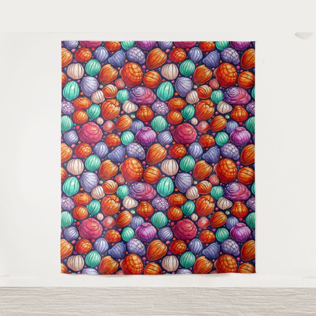 Colourful sea shells tapestry (Front)
