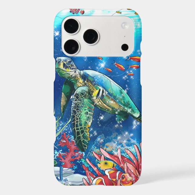 Colourful Sea Turtle (Back)