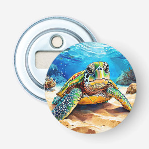 🐢 Colourful Sea Turtle Ocean Kitchen Decor Bottle Opener