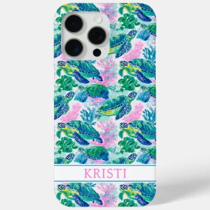 Colourful Sea Turtles iPhone 15 Pro Max Case