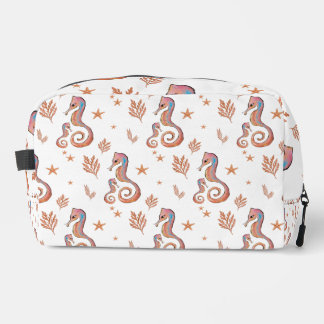 Colourful Seahorse Ocean Pattern Dopp Kit