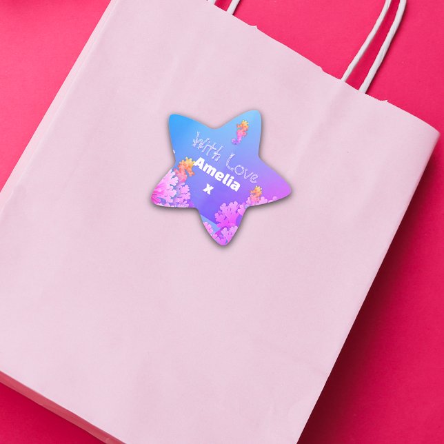 Colourful Seahorse Party  Star Sticker (Creator Uploaded)