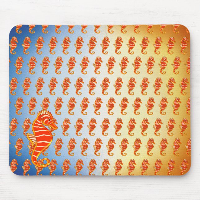 Colourful Seahorses - Mousepad (Front)