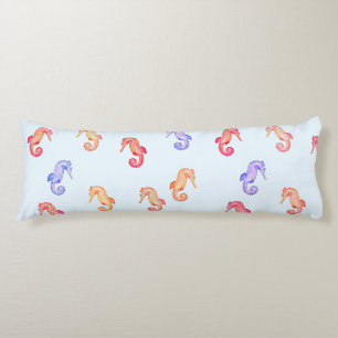 Colourful Seahorses Pattern Body Cushion