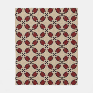 Colourful seamless geometric tile pattern abstract fleece blanket