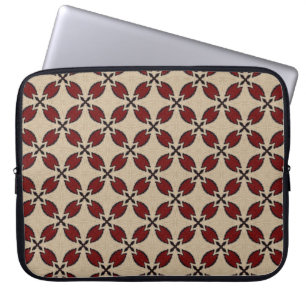 Colourful seamless geometric tile pattern abstract laptop sleeve