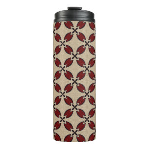 Colourful seamless geometric tile pattern abstract thermal tumbler