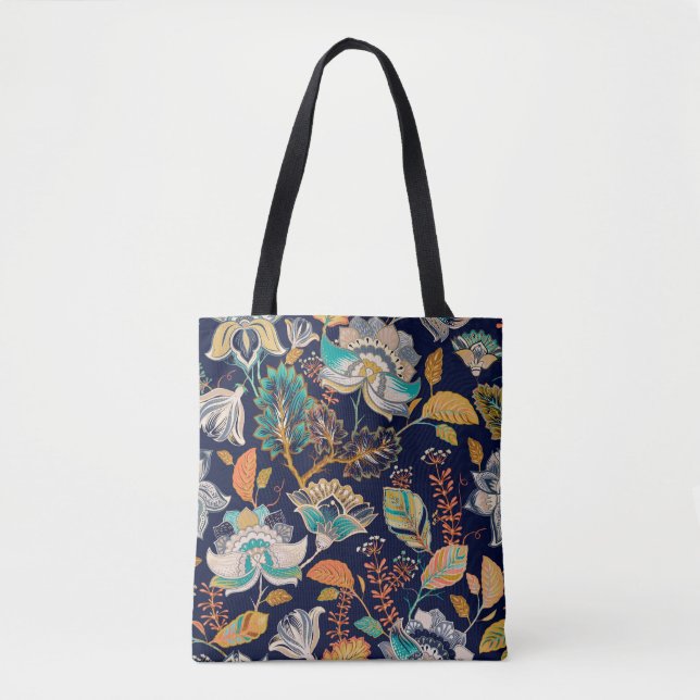 Colourful seamless pattern. Floral background. Flo Tote Bag (Front)
