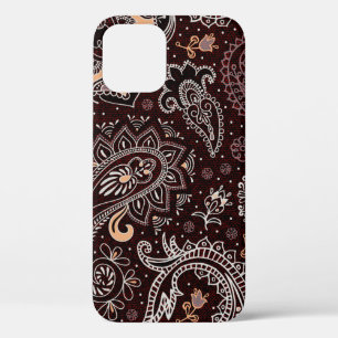 Colourful seamless pattern in paisley style. Vinta iPhone 12 Case