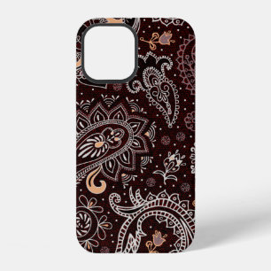 Colourful seamless pattern in paisley style. Vinta iPhone 12 Case