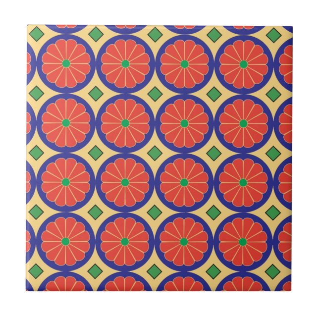 colourful seamless pattern string tile (Front)