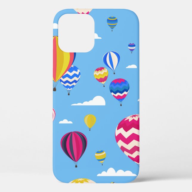 Colourful seamless pattern with air balloons and c Case-Mate iPhone case (Back)