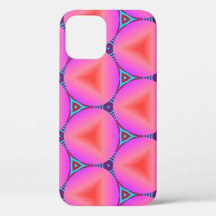 Colourful seamless pattern with simple geometric o iPhone 12 case