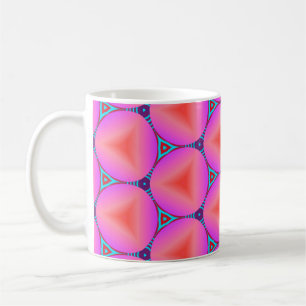 Colourful seamless pattern with simple geometric o coffee mug