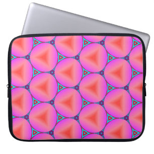Colourful seamless pattern with simple geometric o laptop sleeve