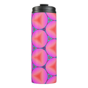 Colourful seamless pattern with simple geometric o thermal tumbler