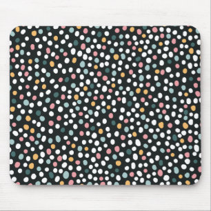 Colourful Seamless polka dots Pastel Pattern Mouse Mat