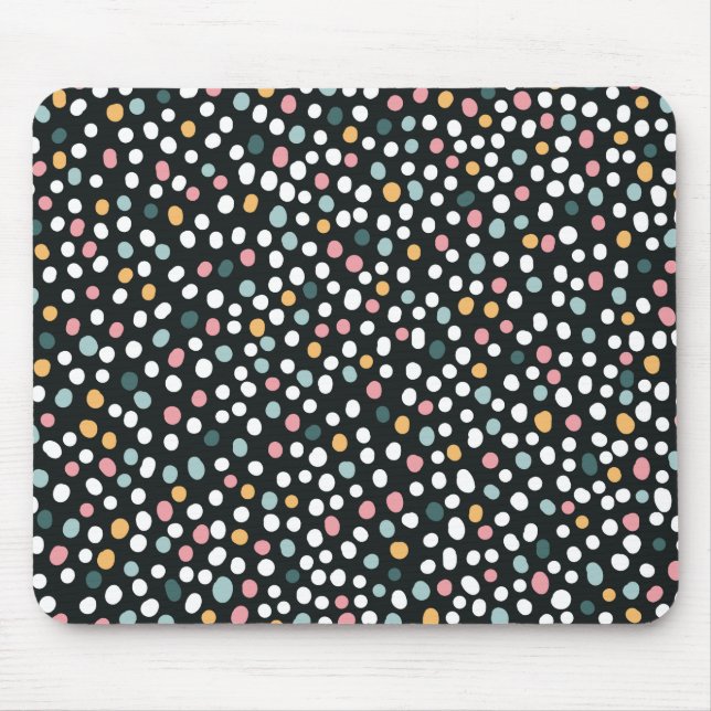 Colourful Seamless polka dots Pastel Pattern     Mouse Mat (Front)
