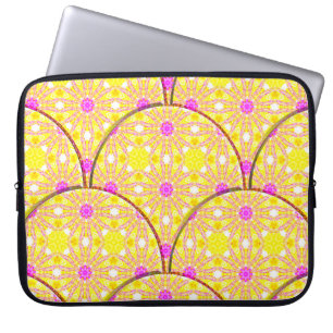 Colourful seamless textured pattern tilesabstract, laptop sleeve