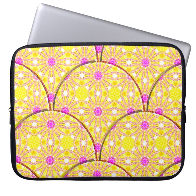 Colourful seamless textured pattern tilesabstract, laptop sleeve (Front)