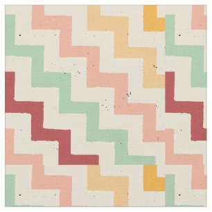 Colourful Seamless Zig-Zag Or Chevron Pattern Fabric